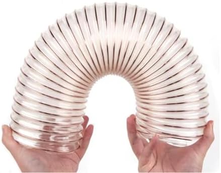 Flexible PU Duct Hose 10m (33ft) - No-Kink Dust Collection Hose, Easy to Clean & Install for Home & Commercial Use, 100mm (3.9 Inch) Diameter