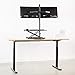 VIVO Dual 13 to 27 inch LED LCD Monitor Free-Standing Desk Stand, Holds 2 Screens, Heavy-Duty Fully Adjustable Arms with Max VESA 100x100mm, Extra Tall 40 inch Pole, Black, STAND-V012F