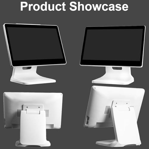 Image of 15.6 Inch Touch Screen PC POS Systems for Small Business, All in One Smart Touch Screen Cash Register POS System (EnglishSystem)