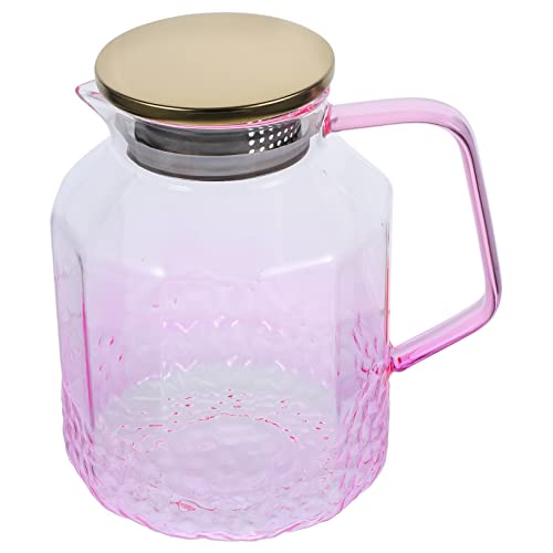 MAGICLULU Brocca Di Vetro Coperchio Per Uso Domestico Bollitore Multifunzione Per Bevande Calde e Fredde Adatto Per Acqua Tè e Succhi Di Frutta