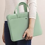 14 porte-monnaie de protection pour ordinateur portable d'inch 14 1 cm MacBook Pro M1 M2 M3 M4 M5 Ordinateur portable Notebook, Slim Lightweight ordinateur sac de transport housse avec poignée, vert