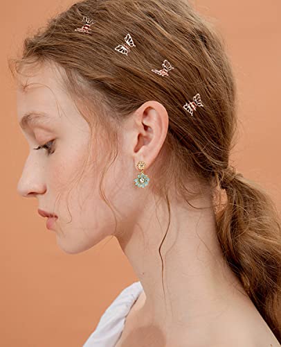 30 pinzas pequeñas mariposa rose gold miniatura 4
