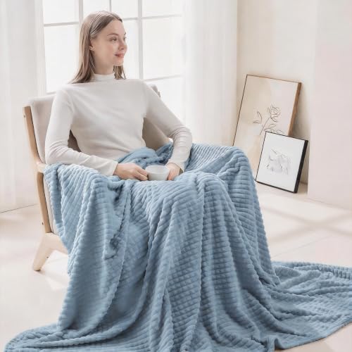 EMME Kuscheldecke 200x230 Fleece Weich Warm Flauschig Grün Tagesdecke – Ansicht 5