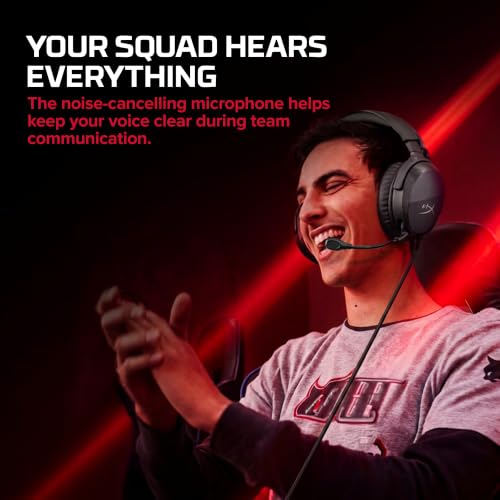 Image of HyperX Cloud Stinger 3 Core - Wired Gaming Headset, Lightweight Over-Ear Headset with mic, 3.5mm Cable, Noise Cancelling, Swivel-to-Mute Function, 50mm Drivers - Black, 275g - (BS1T5AA)
