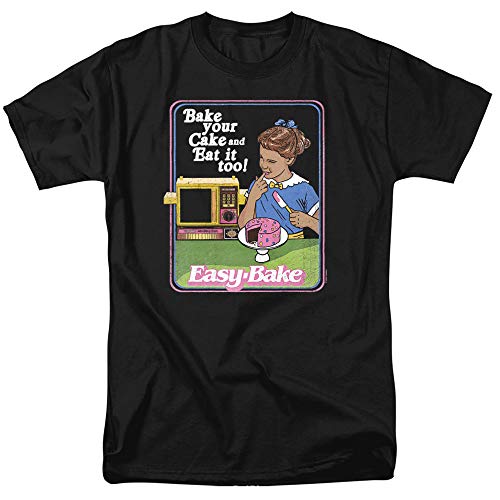 Easy Bake Oven Bake Your Cake Unisex Adult T-Shirt for Men and Women, Black, Medium