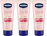 Vaseline Intensive Care Healthy Hand Stronger Nails Lotion, 3.4 Fl Ounce (Pack of 3)