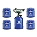 Réchaud à gaz 2200W métal + 4 cartouches de gaz KEMPER Réchaud camping pour cartouche gaz 190g