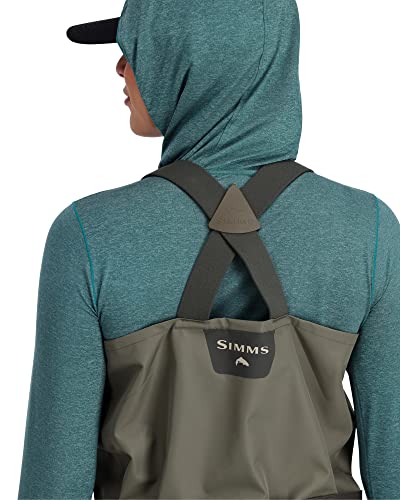 Simms Women's Tributary Stockingfoot Chest-High Fishing Waders - Durable, Breathable, Waterproof Fly Fishing Waders For Women, Female Anglers, Basalt, X-Large 9-10 #TOP2