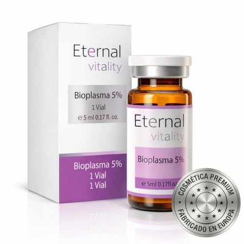 Ampollas Dermapen, Microneedling - 1 Vial de Bioplasma 5ml con Péptidos y Aminoácidos - Renovación Celular y Mejora del Metabolismo Cutáneo, Ideal para Piel Resplandeciente y Saludable.