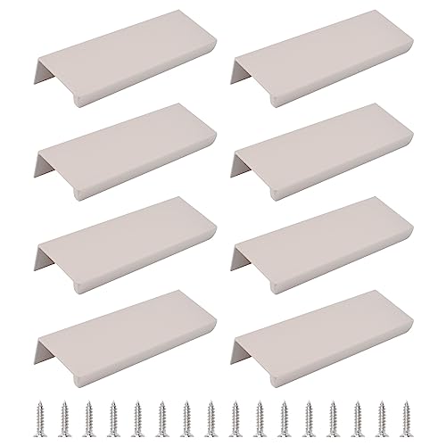 MOROBOR Finger Edge Pull, 8pcs Concealed Modern Style Drawer Handle