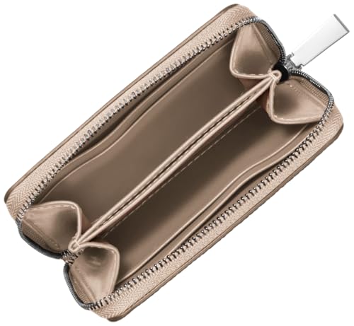 Image of Michael Kors Jet Set Small Zip Around Card Case, Light Sand