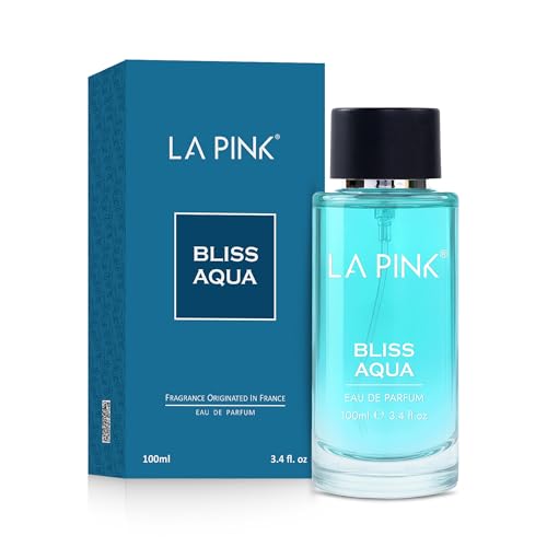 Image of La Pink Bliss Aqua EDP Perfume for Woman & Man | Citrus, Aromatic, Woody & Amber Notes | Long Lasting Unisex Luxury Fragrance for Men & Women | 100ml