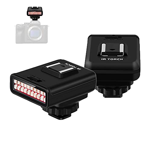 Ordro LN-3 IR Night Vision Light for Enhancing Camera Night Shooting Visibility, 1/4 Hot Shoe...