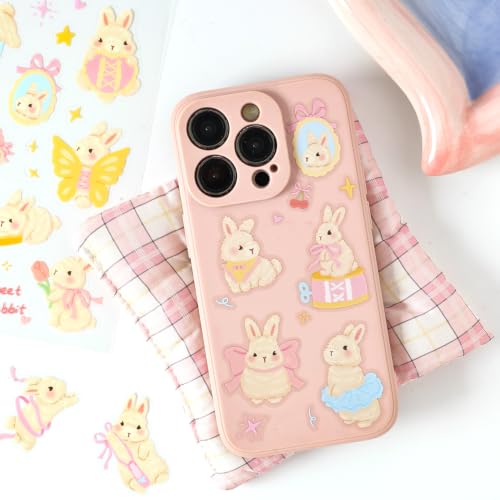 Image of 128Pcs Cute Pets for Scrapbooking,Self-Adhesive Transparent Cute Pets Scrapbook Supplies Journaling Supplies for Adult Card Making Letters DIY Water Bottle Cards Decoration