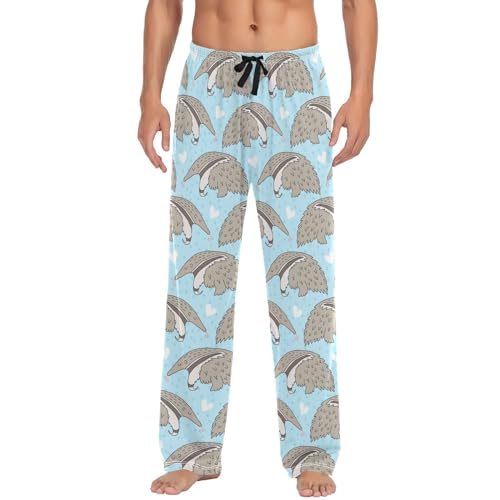 Men's Straight-Fit Pajama Bottom Lightweight Sleep Lounge PJs Pant With Pocket