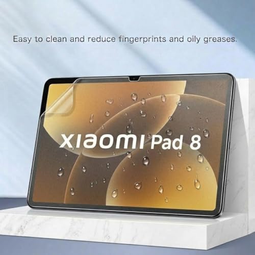 Image of Saco Hydrogel Anti-Glare Matte Screen Protector Compatible for Xiaomi Pad 8 / 8 Pro / 7 / 7 Pro 11.2 Inch | Xiaomi Pad 8 Matte Screen Protector, Xiaomi Pad 8 Screen Guard - Flexible Soft Film, Bubble-Free, Scratch Resistant, HD Clear Display Protection | Xiaomi Pad 8 Accessories