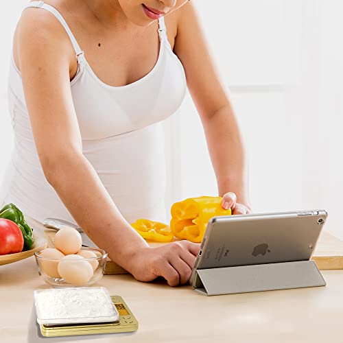 Fuzion Digital Kitchen Scale, 3000G/0.1G Precision Scale With 2 Trays, Small Mini Scales Digital Gram And Oz, Reptile Scale, Digital Coffee Scale, Lab Scale With Tare Function, Lcd Display #TOP3