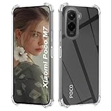 【Haute Clarté】- la coque de protection transparente nouvellement améliorée est aussi claire que du cristal, montrez la beauté originale de votre Xiaomi Poco M7 4G.