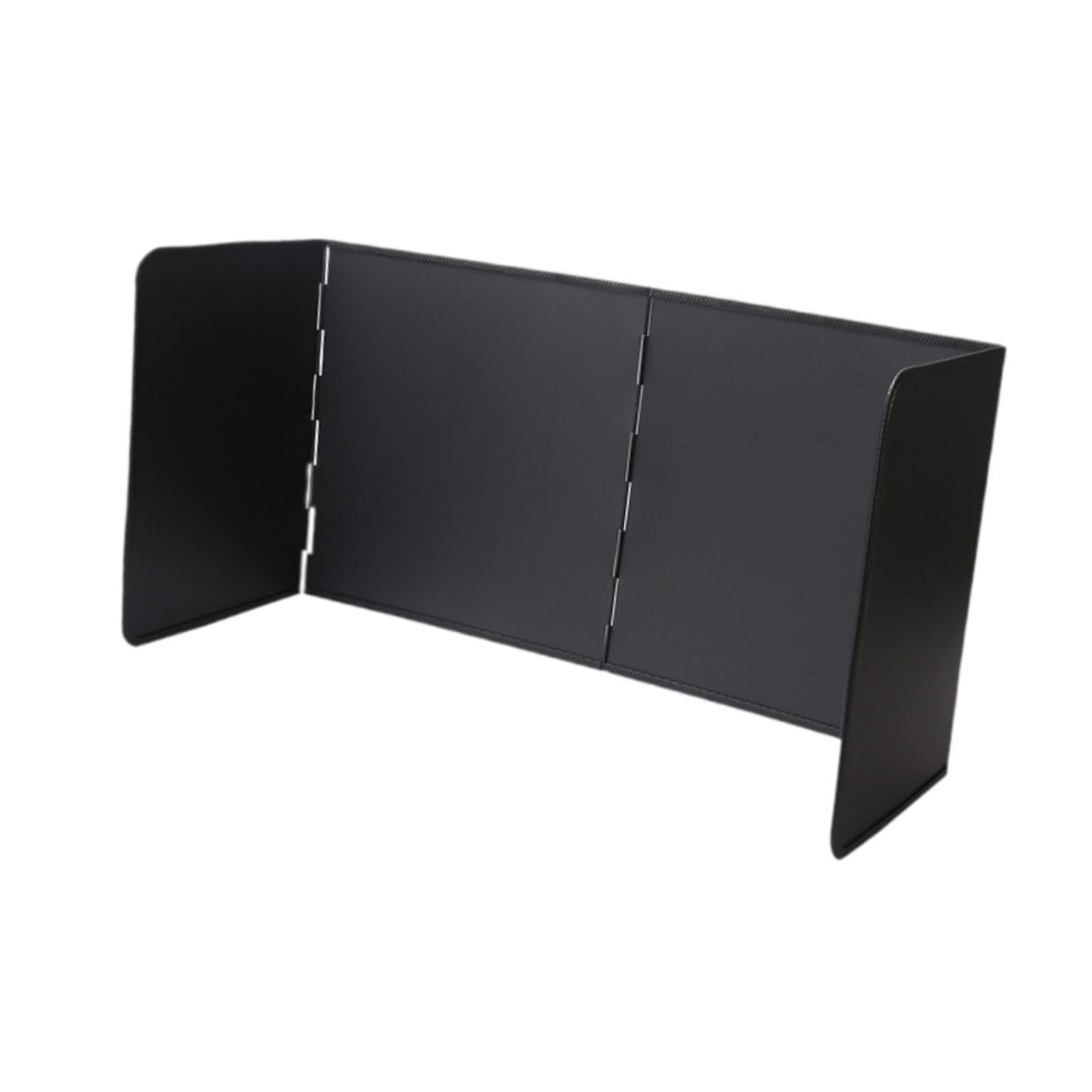 UJEAVETTE Foldable Splash Guard Easy to Clean Galvanized Sheet Backsplash for Home Use Large Black-image-23
