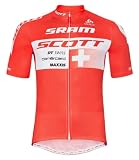 assocauicy Maillot Ciclismo Hombre Verano Jersey con 3 Bolsillos Transpirable para MTB Ruta