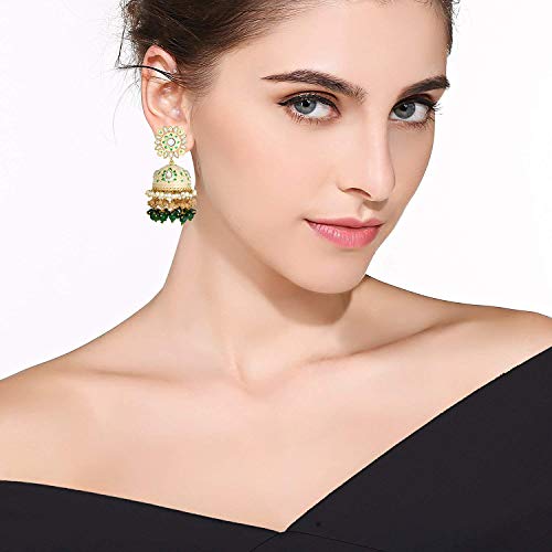 Peora Brass Chandbali Earrings for Women & Girls - Image 3