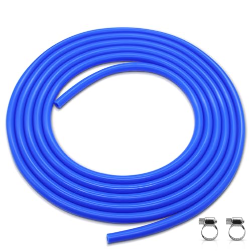 Piuluvor® Durite Silicone 3 m Durite Depression Durite de Dépression ID 4mm, OD 8mm Tuyau En Silicone Tuyau à Vide en Silicone Haute Performance Auto Tube...