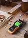 Mecurate Digital Pin Type Wood Moisture Meter with 3 Colored Indicators, Moisture Detector 2 Mode 8 Calibration Large Backlit for Wood, Wall, Firewall (Orange)