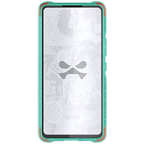 Image of Ghostek COVERT Teal Clear Galaxy A53 5G Phone Case Shockproof Grip Bumper Protective Cover Slim Fit Thin Lightweight Design Cases Designed for 2022 Samsung Galaxy A53 5G (6.5in) (Teal-Limited Edition)