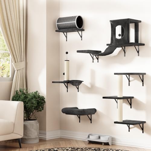 NUNU LAB 7-in-1 Wall Mounted Cat Climber Set