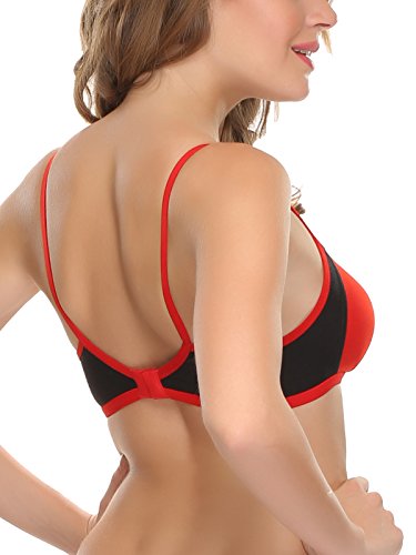 Image of Clovia Women's Cotton Non-Padded Wire Free T-Shirt, Full-Coverage, Plunge Bra