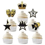 18pcs American Musical Cupcake Topper,Broadway Inspired Happy Birthday Cake Decor, The Famous Musical Bday Party Decorations For Kids Adults Fan