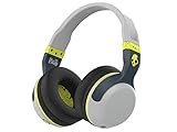 Skullcandy Hesh 2 Bluetooth Wireless Headphones with Mic, Gray and Hot Lime