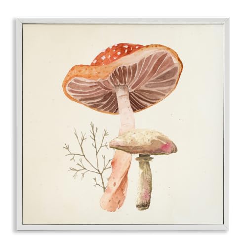 Forest Botanical Woodland, 24 x 24 Inch Framed Giclée Print