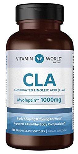 Vitamin World Conjugated Linoleic Acid Myoleptin 1600 mg (Per 2) 180 Rapid Release
