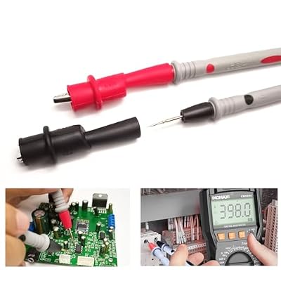 2 Sets 1000V 20A Multimeter Leads, Soft Silicone Electrician Test Leads Kit, Test Leads for Multi-Meter Tester Wire Tips