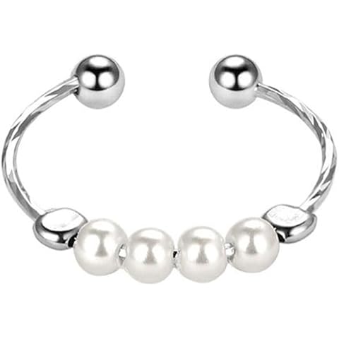 CHIC STORIES Adjustable Pearl Beaded Ring for Women Cover