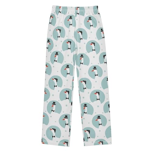 Gentle Goose Boys Long Pants Soft Trousers Elastic Waist Kids Lounge Bottoms with Pockets S-XL