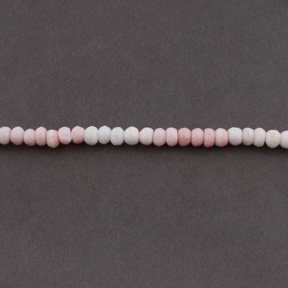 Opale rose roundel beads 7mm pour créer un cadeau d'anniversaire fait main