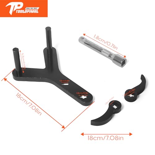 Lower Control Arm Prying Tool Kit,for Control Arm and Suspension Removal,Suitable for Most Front-Wheel Drive Vehicles，1/2\" Suspension Specialty Bushing Tool and Pry Bar Wrench Adaptor Head - Thumbnail 6