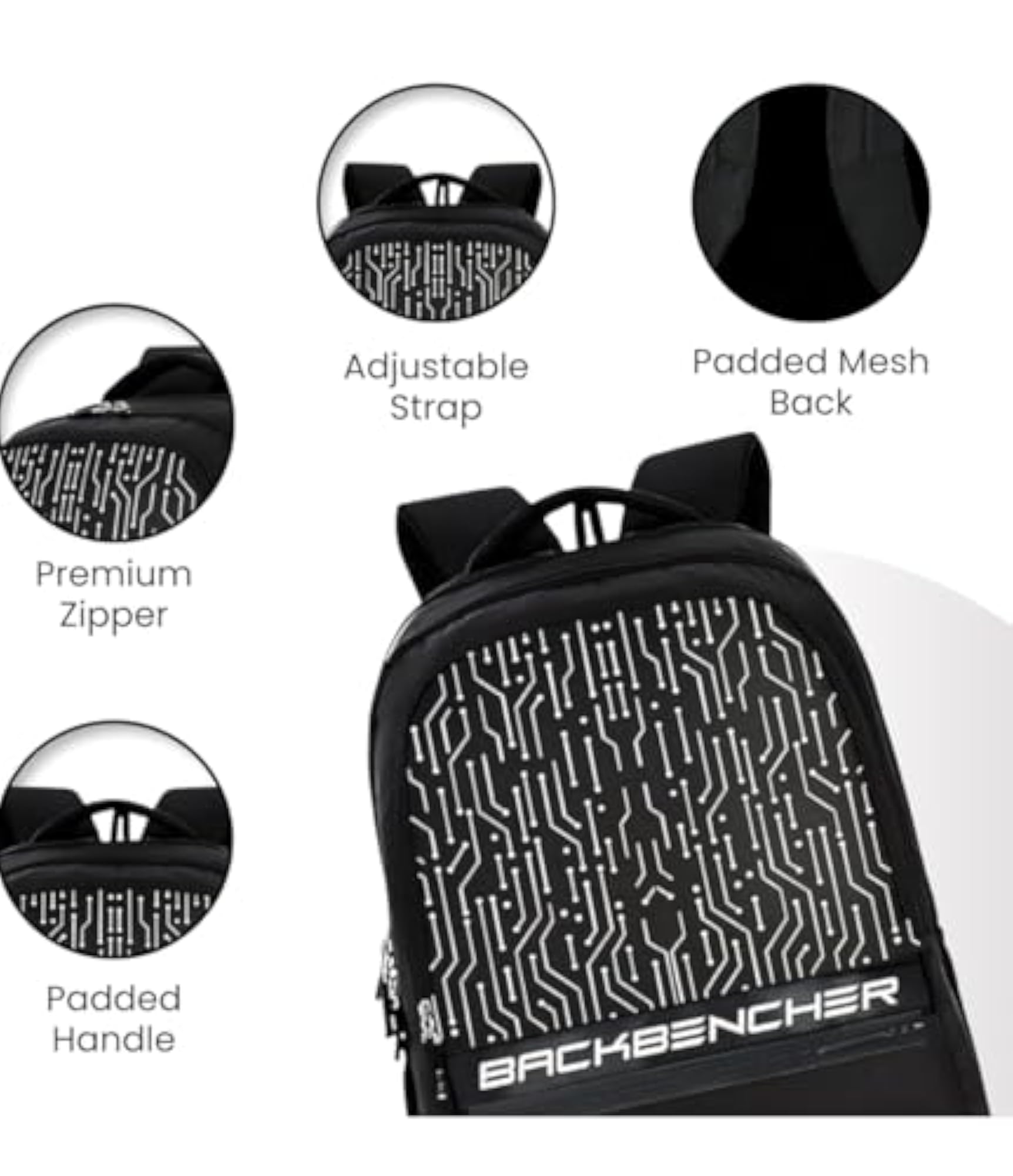 35L Backbencher Printed Laptop Backpack for Men & Women
