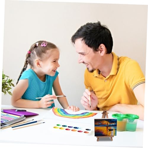 Mini lienzos de algodón con bastidor de madera estable para artistas y técnicas mixtas 20 pcs 6