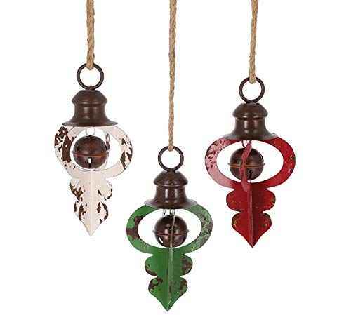 burton+BURTON Distressed Green, RED, White Ornaments