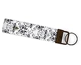 Demask Honeybee Elegant Bee Lover Handmade Keychain Wristlet