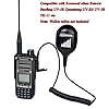 HYSHIKRA Reinforced Cable Large Size Shoulder Microphone, Remote Speaker Mic PTT for Kenwood eSnic Retevis Baofeng UV-5R Quansheng UV-K6 UV-5R TK-11 2 Way Radio #5