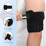 supregear Bicep Tendonitis Brace Compression Sleeve Support, Comfortable Upper Arm Tricep & Bicep Support Brace for Pain Relief, Muscle Strains and Inflammation (Black, M) - Image 5