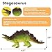 Zippytots Dinosaur Toys for Kids 3-5, 10 PCS Realistic Plastic Dinosaur Figure Toy Set Including T-Rex, Stegosaurus, Spinosaurus, Ideal Gift for Toddlers Boys Girls, Dino Boy Toy