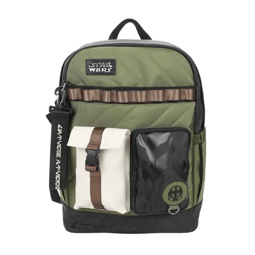 Bioworld Star Wars The Mandalorian Green 18.5 Backpack