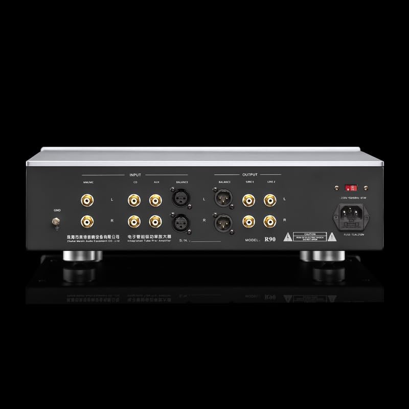 MUZISHARE R90 Tube Preamplifier Phono Stage Preamp MC/MM XLR Balance Input