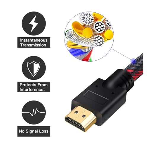 Cable HDMI 2.0 4K HDR de 3m ideal como extensor y divisor 3