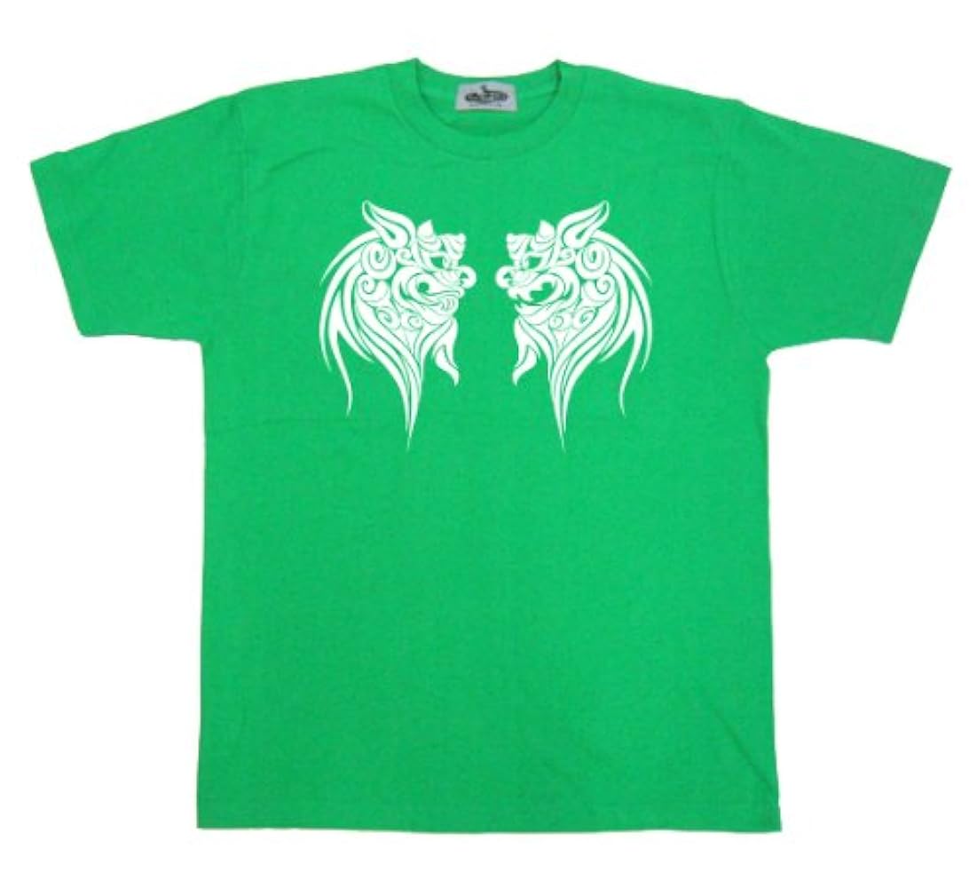 Amazon | OKINAWA イラストTシャツ トライバルシーサー グリーン